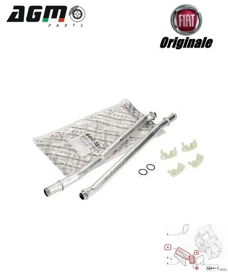 KIT TUBO RISCALDAMENTO ORIGINALE FIAT 500 PANDA YPSILON 500 Cod. 77366094