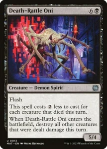 Death-Rattle Oni (013) March of the Machine: The Aftermath MAT MTG Magic - Picture 1 of 1