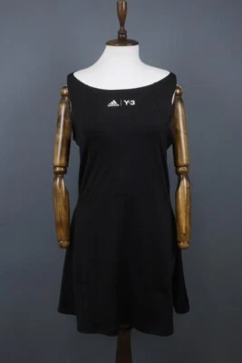 Adidas Black Roland Garros Boat Neck Sleeveless Racerback Tennis Dress Size L - Image 1 of 4