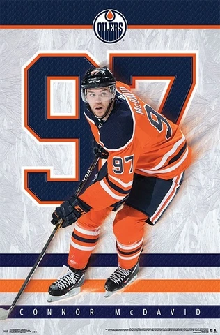 Connor McDavid 97 MAGIC Edmonton Oilers Captain NHL Hockey 22x34 Wall POSTER Cover