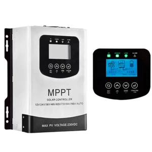 Reguladores solares fotovoltaicos 50A 60A MPPT LCD 12V 24V 36V 48V 96V Controlador de carga solar - Imagen 1 de 15