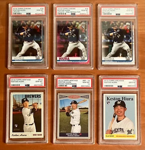 2019 Topps Keston Hiura Rookie RC Chrome Update Refractor Inserts - PSA 10 Lot - Bild 1 von 8