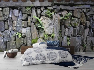 Papel tapiz de roca con textura de piedra 3D papel tapiz extraíble Foto 1 de 4