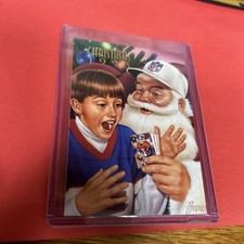 1995 NFL Santa Claus John Elway Promo Card