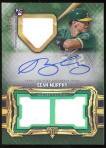 2020 TOPPS TRIPLE THREADS AUTOGRAPHS JERSEYS EMERALD #RFPARSM SEAN MURPHY RC /50