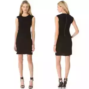 Vestido Helmut Lang Flash Seda Cortina Torcido en Negro (2) - Imagen 1 de 4