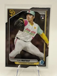 Yuki Matsui 2024 Bowman Chrome Baseball Base Rookie #51 RC Rookie Padres - Bild 1 von 2