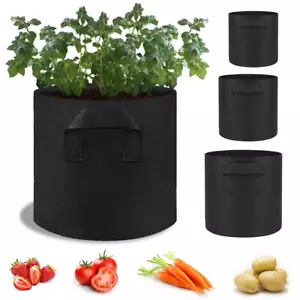 5x Pflanzsäcke mit Henkeln Pflanztasche Grow Bag Plant Bags Pflanzsack - Bild 1 von 16