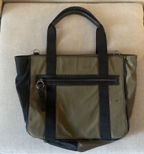 ZARA Surplus Tote Bag Men’s Military Green/Black/Gunmetal Suede Nylon SRPLS