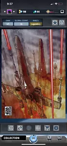 DIGITAL Star Wars Card Trader Chrome Galaxy 24 Red Five Legendary Wave 99cc - Picture 1 of 2