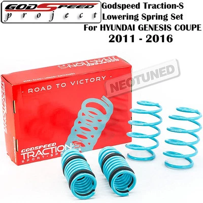 GODSPEED TRACTION-S MUELLES HELICOIDALES REDUCTORES PARA HYUNDAI GENESIS CUPÉ 2011-2016 Foto 1 de 4