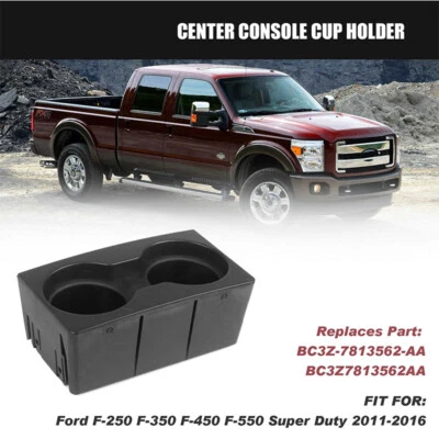 Portavasos consola central para Ford F-250 F-350 F-450 F-550 Super Duty 2011-2016 Foto 1 de 4