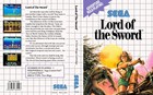 - Lord Of The Sword Master System Replacement Box Art Case Insert Cover Only