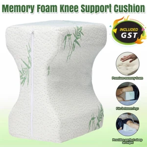 Bamboo Memory Foam LEG Pillow Washable DM Pain Relief Cushion Knee Support AU - Picture 1 of 12