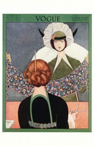 Vogue cover picture 1913, George Wolfe Plank, postcard, postcard, postcard