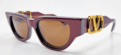 Gafas de sol Valentino V Due VLS103B-50 burdeos y marrón oscuro lentes nuevas en caja Foto 1 de 4
