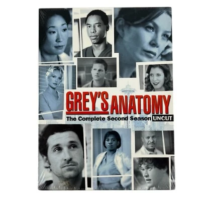 Grey's Anatomy The Complete Second Season UNCUT Brand New Sealed 2006 Vintage - Image 1 of 4