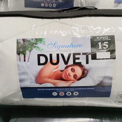 SIGNATURE 15.0 King Duvet 100% Cotton Feels Like Down Luxury Quilt ** 70% OFF RRP **