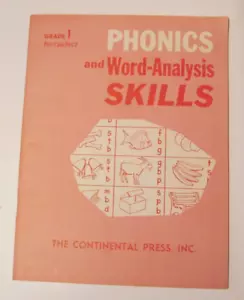 Phonics and Word-Analysis Skills Grade 1, Continental Press (1966), unused! - Picture 1 of 14