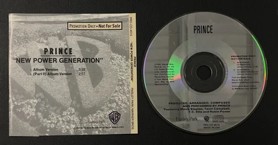 1990 Prince: "New Power Generation" Single PROMO CD (Album Ver.) w/Insert VTG! Foto 1 de 4