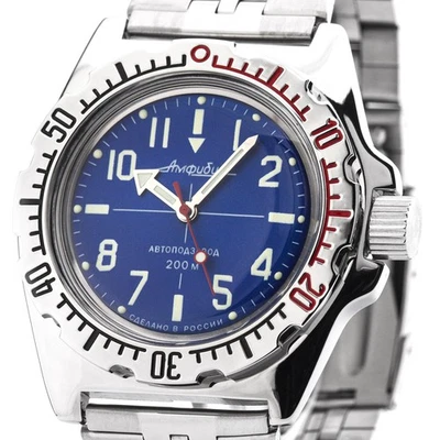 VOSTOK Automático 2415.01/110648 Reloj de Buceo de Rusia 20ATM
