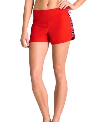 Легкие женские шорты Athleta Santa Cruz Board 10 Red Beach Summer #964566 - Изображение 1 из 4