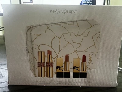 Yves Saint Laurent Best of YSL Rouge Pur Couture lápiz labial trío conjunto de regalo de vacaciones Foto 1 de 4