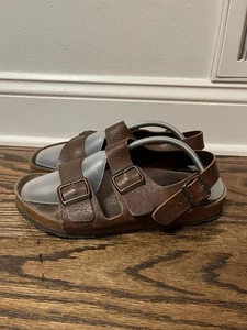 Birkenstock Milano Nubukleder Braun Chocolate Sandalen US Größe 11 / EU 44 - Bild 1 von 11