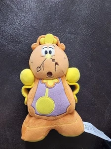 Original Disney Store Cogsworth Uhr Plüschtier 8 Zoll Die Schöne und das Biest Stofftier - Bild 1 von 3