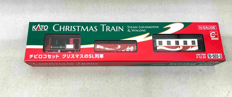 KATO N Gauge Christmas Train Steam Locomotive Set 10-503-3 Limited Edition Rare
