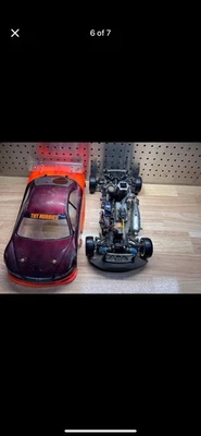 Mugen Seiki MTX3 Nitro Race Car Vintage Plus Parts And Starter Box - Image 1 of 4