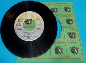 THE POLICE "Roxana" 1978, MADE IN PERU (SPANISH TITLES) 7" (EX) - Picture 1 of 6