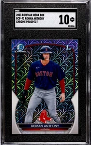 2023 Bowman 1st Mega Box Chrome Prospects Roman Anthony BCP-71 Rookie RC SGC 10 - Bild 1 von 2