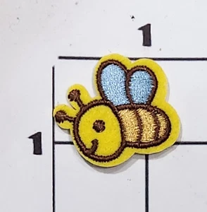 Bee Patch Embroidered Iron On Applique Upcycle Cosplay Costume - Picture 1 of 1