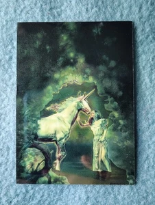 1994 Comic Images Best of Boris All-Chromium Holo #42 Unicorn Legend, B. Vallejo - Bild 1 von 3