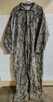 Vintage Mossy Oak Original Greenleaf Camo Coveralls 2XL Reg Turkey Hunting USA - Image 1 of 4