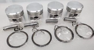 Honda 75-77 CB400F Super Sport Piston Kit - 4 Kits - STD Size - 51.0mm - Picture 1 of 4