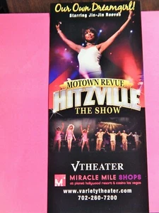 HITZVILLE MOTOWN REVUE JIN-JIN REEVES PLANET HOLLYWOOD VEGAS PROMO CARD 2010 - Picture 1 of 2