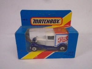 MATCHBOX SUPERFAST 1/75 MB38 FORD MODEL A VAN PEPSI COLA NEU VERSIEGELT! VIELE EINGESTELLT - Bild 1 von 1