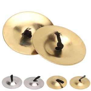2Pcs Finger Cymbals Pure Copper Wear Resistant Easy Grip Finger Bell For Dan HR6 - Picture 1 of 28