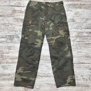 VINTAGE Winchester Pants Mens 36 Woodland Camo Cargo Pockets Button Fly Hunting - Picture 1 of 10