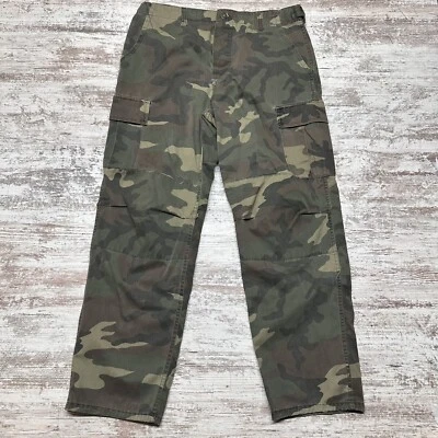 VINTAGE Winchester Pants Mens 36 Woodland Camo Cargo Pockets Button Fly Hunting - Image 1 of 4