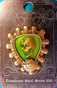 SURFERS PARADISE TRANSLUCENT SKULL SERIES 2019 Hard Rock Cafe PIN LE ON CARD - Picture 1 of 1