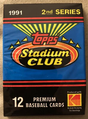 Paquete de béisbol 1991 Topps Stadium Club Terry Pendleton Braves Bill Swift Mariners Foto 1 de 2