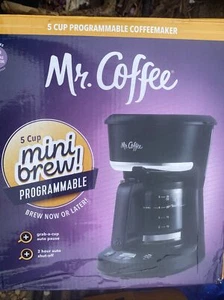 OPEN BOX Mr. Coffee 5-Cup Programmable Coffeemaker- Black - Picture 1 of 3