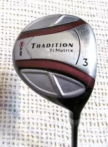 Ram TRADITION TI Matrix 15° Deg 3 Wood 43" RIGHT-HAND ~ Mid Firm Graphite Shaft - Picture 1 of 8