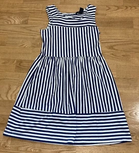 Prendisole a righe Gap Navy bambina taglia 8 usato in ottime condizioni - Foto 1 di 3