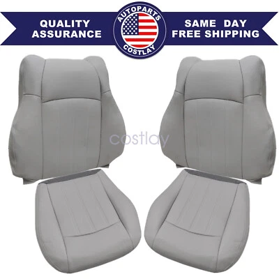 Se adapta a Chrysler 300C Touring 2005-2010 ambos lados inferior y cubierta de asiento superior gris Foto 1 de 4