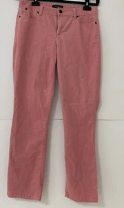 Talbots Pink Corduroy Straight Leg Slimming High Waist Pants Size S - Picture 1 of 7