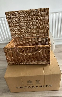 Fortnum And Mason (F&M) Large Picnic Wicker Hamper comes in F & M Box - Image 1 of 3